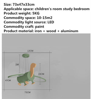 ChandeliersDecor.com-Kids Room Nursery Lighting-Kids Dinosaur Ceiling Light - Fun Room Decor for Children