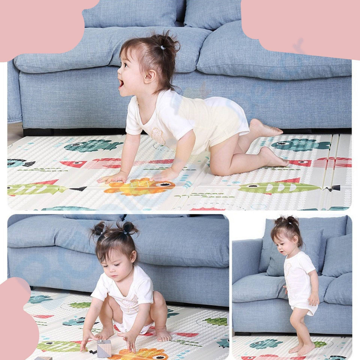 ChandeliersDecor.com-Play Mats-Kids Foldable Play Mat | Crawling Mat for Children | Baby Foldable Mat