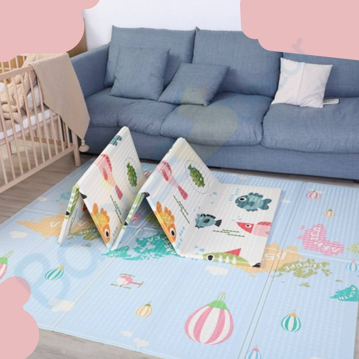 ChandeliersDecor.com-Play Mats-Kids Foldable Play Mat | Crawling Mat for Children | Baby Foldable Mat