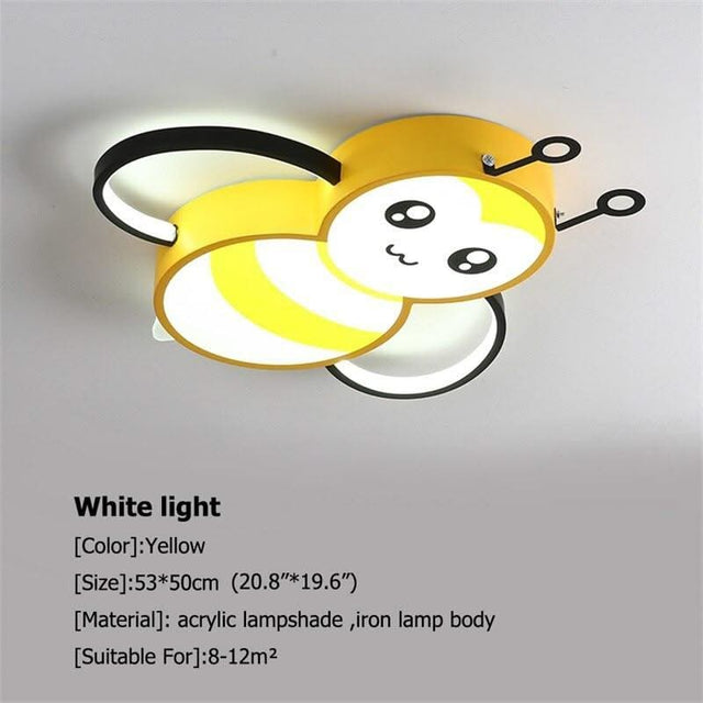 ChandeliersDecor.com-Kids Room Nursery Lighting-Kids Honey Bee Ceiling Light | Kids Room Decor Lights