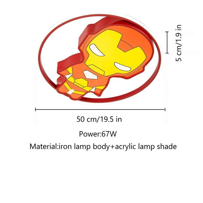 ChandeliersDecor.com-Kids Room Nursery Lighting-Kids IronMan Ceiling Light | Kids Room Decor Lights