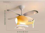 ChandeliersDecor.com-Kids Room Nursery Lighting-Kids' Nursery Helicopter Ceiling Light with Fan