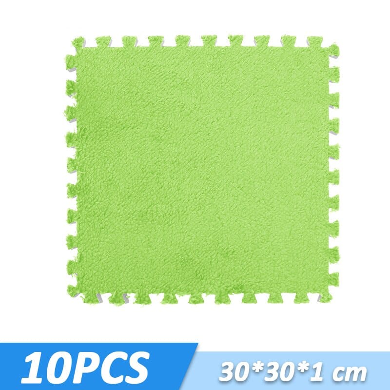 ChandeliersDecor.com-Play Mats-Kids Play Mat Puzzle Tiles with Fur - Perfect Fun Playtime