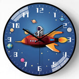 ChandeliersDecor.com-Wall Clocks-Kids Room Astronaut Space Wall Clock