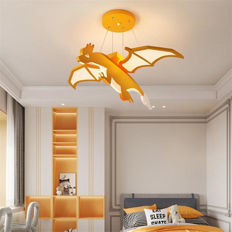 ChandeliersDecor.com-Kids Room Nursery Lighting-Kids Room Dino Light - Dinosaur Ceiling Chandelier Lights