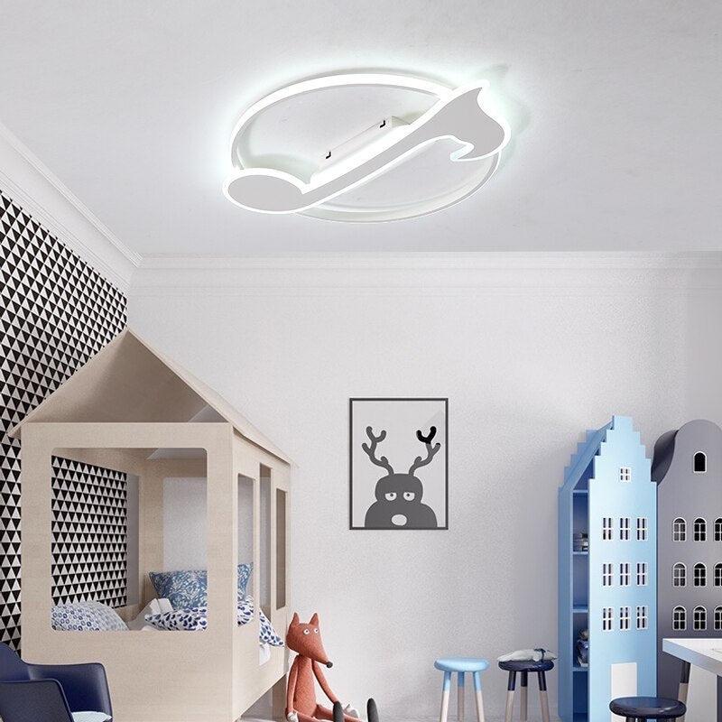 ChandeliersDecor.com-Kids Room Nursery Lighting-Kids Room Music Sign Ceiling Light | Kids Room Fancy Ceiling Lights