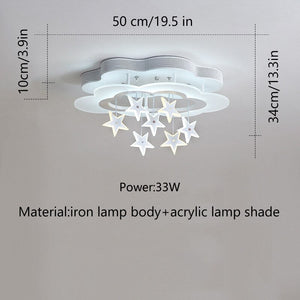 ChandeliersDecor.com-Kids Room Nursery Lighting-Kids Stars Clouds Ceiling Light | Kids Room Decor Lights