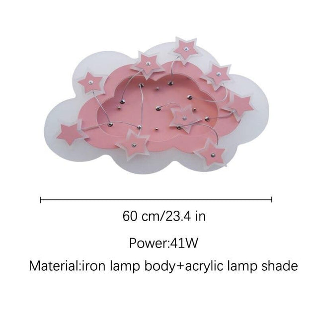 ChandeliersDecor.com-Kids Room Nursery Lighting-Kids Stars Clouds Ceiling Light | Kids Room Decor Lights