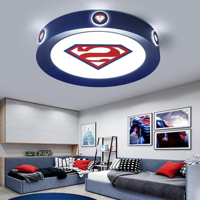ChandeliersDecor.com-Kids Room Nursery Lighting-Kids Superman / Captain America Ceiling Light | Kids Room Decor Lights