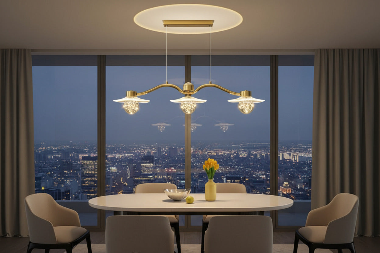 Kitchen Island Crystal Globes Chandelier - Spark Your Space-ChandeliersDecor.com