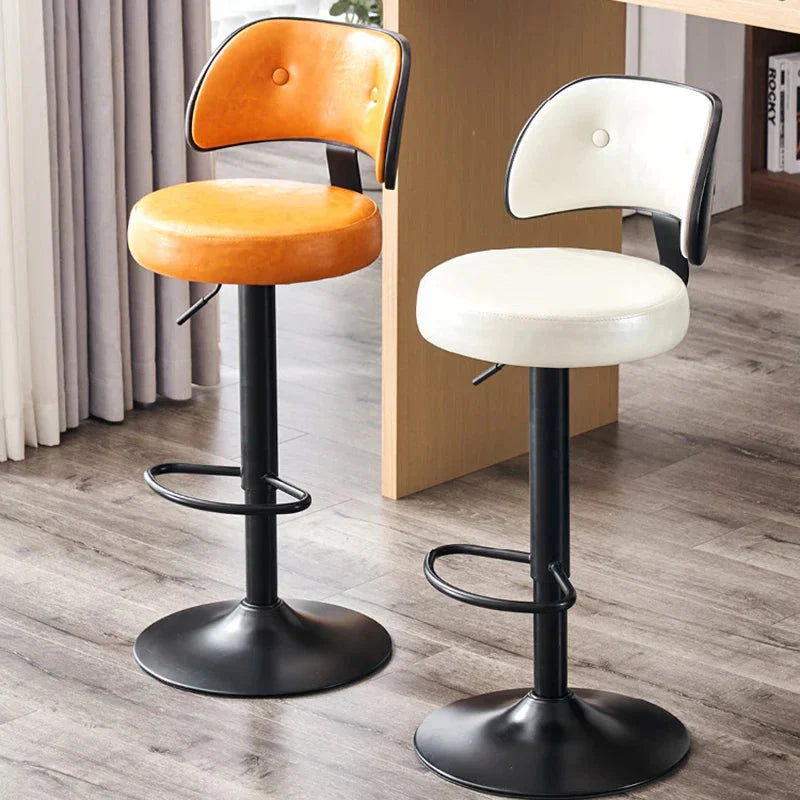 ChandeliersDecor.com-Bar Stools-Kitchen Island Dining Cadeira Leather Stools Bar Chair