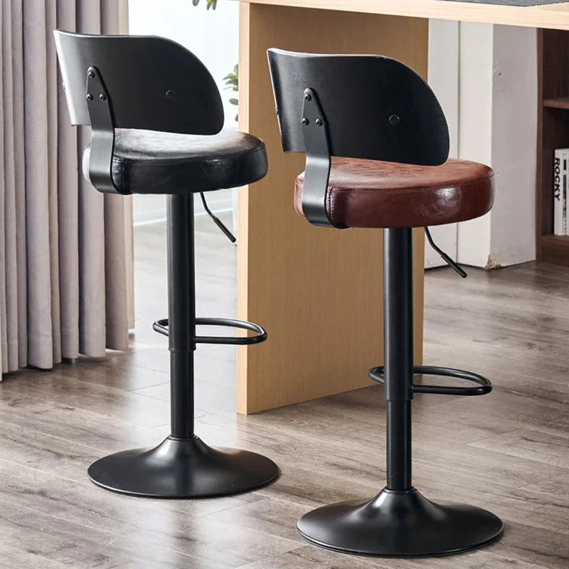 ChandeliersDecor.com-Bar Stools-Kitchen Island Dining Cadeira Leather Stools Bar Chair