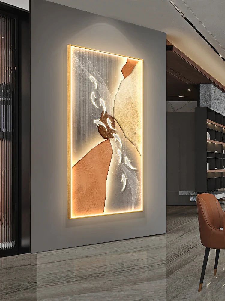 ChandeliersDecor.com-LED Wall Art-Koi Fish Porch LED Wall Art