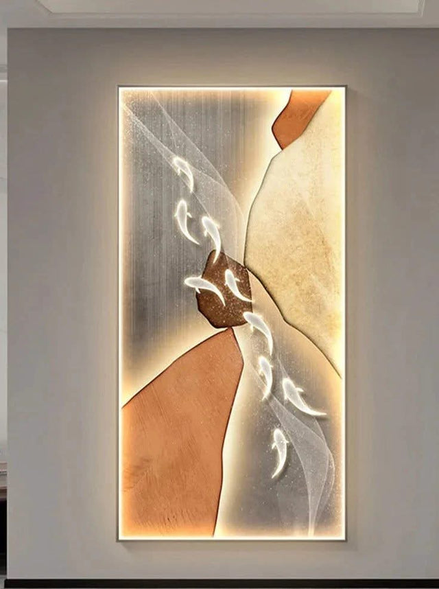 Koi Fish Porch LED Wall Art-ChandeliersDecor.com