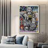 ChandeliersDecor.com-Wall Posters-Kurt Cobain Singer Canvas Wall Art