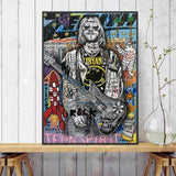 ChandeliersDecor.com-Wall Posters-Kurt Cobain Singer Canvas Wall Art