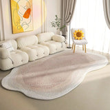 ChandeliersDecor.com-Rugs & Carpets-Lamb Wool Oval Kitten Touch Carpet: Cozy Elegance