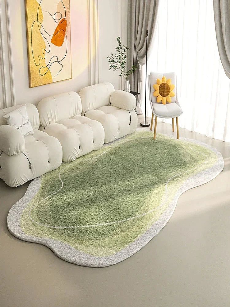 ChandeliersDecor.com-Rugs & Carpets-Lamb Wool Oval Kitten Touch Carpet: Cozy Elegance