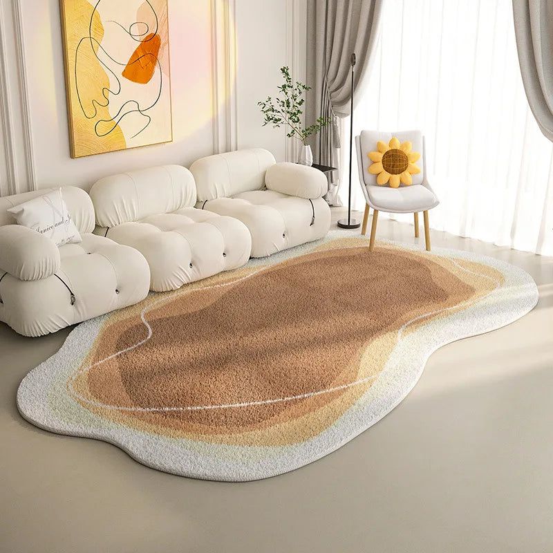 ChandeliersDecor.com-Rugs & Carpets-Lamb Wool Oval Kitten Touch Carpet: Cozy Elegance