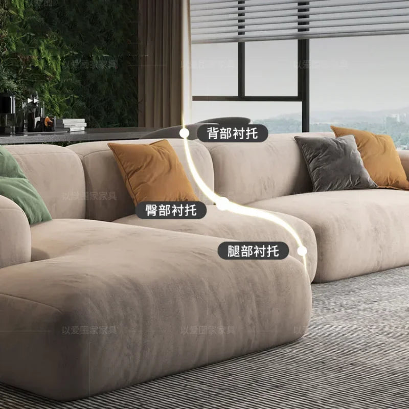 ChandeliersDecor.com-Sofa Set-Lazy De Estar Longue Wide Sofa