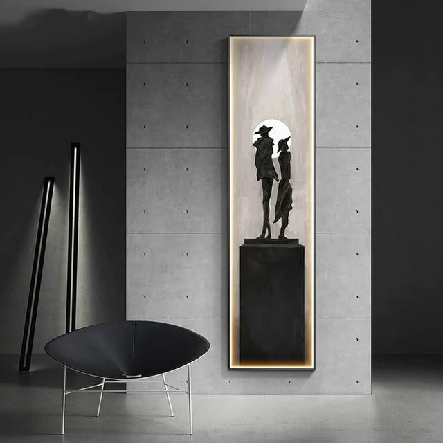 LED Abstract Lady Art Wall Lamp for Home Decoration-ChandeliersDecor.com