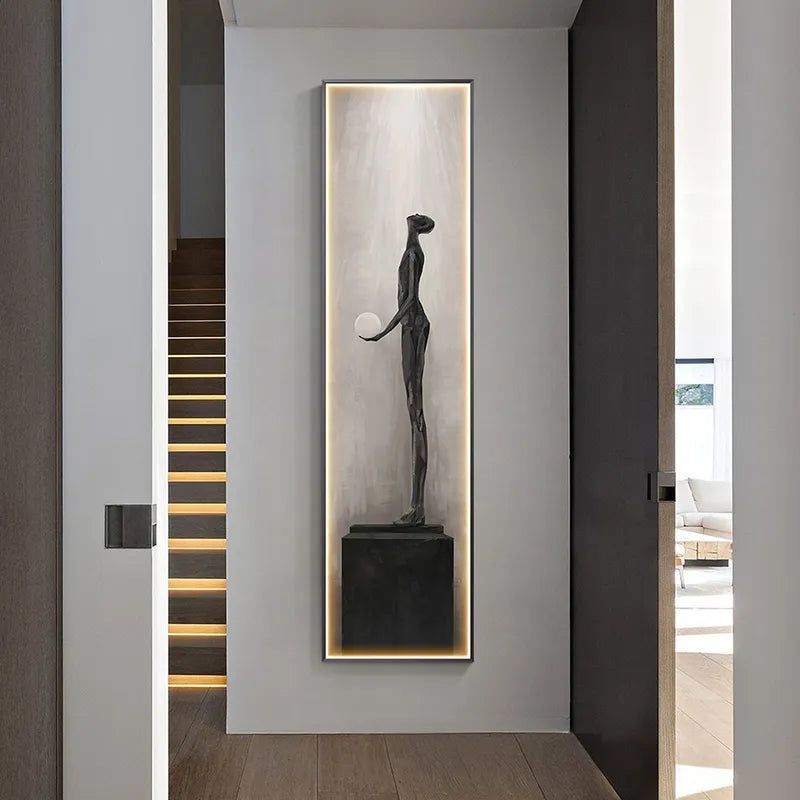 ChandeliersDecor.com-LED Wall Art-LED Abstract Lady Art Wall Lamp for Home Decoration