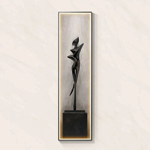 ChandeliersDecor.com-LED Wall Art-LED Abstract Lady Art Wall Lamp for Home Decoration