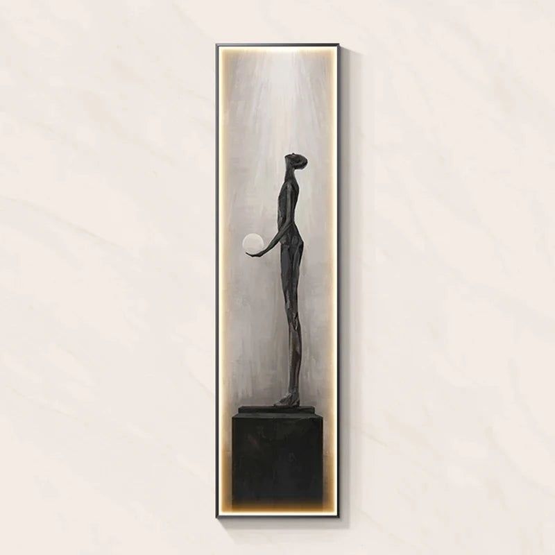 ChandeliersDecor.com-LED Wall Art-LED Abstract Lady Art Wall Lamp for Home Decoration