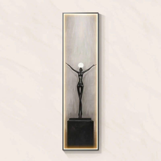 LED Abstract Lady Art Wall Lamp for Home Decoration-ChandeliersDecor.com