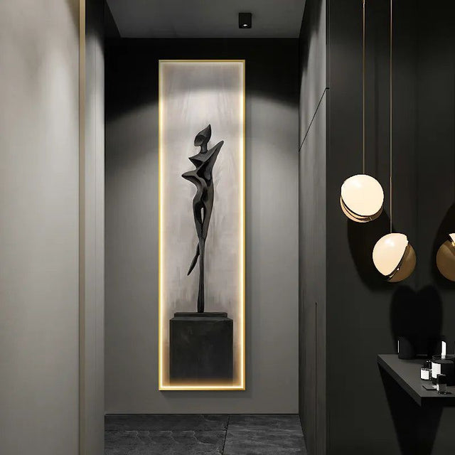 ChandeliersDecor.com-LED Wall Art-LED Abstract Lady Art Wall Lamp for Home Decoration