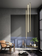 ChandeliersDecor.com-Chandeliers-LED Bars Staircase Chandelier: Illuminate Your Space
