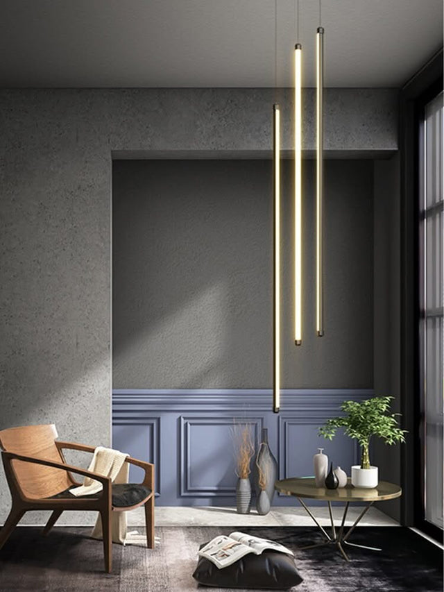 LED Bars Staircase Chandelier: Illuminate Your Space-ChandeliersDecor.com
