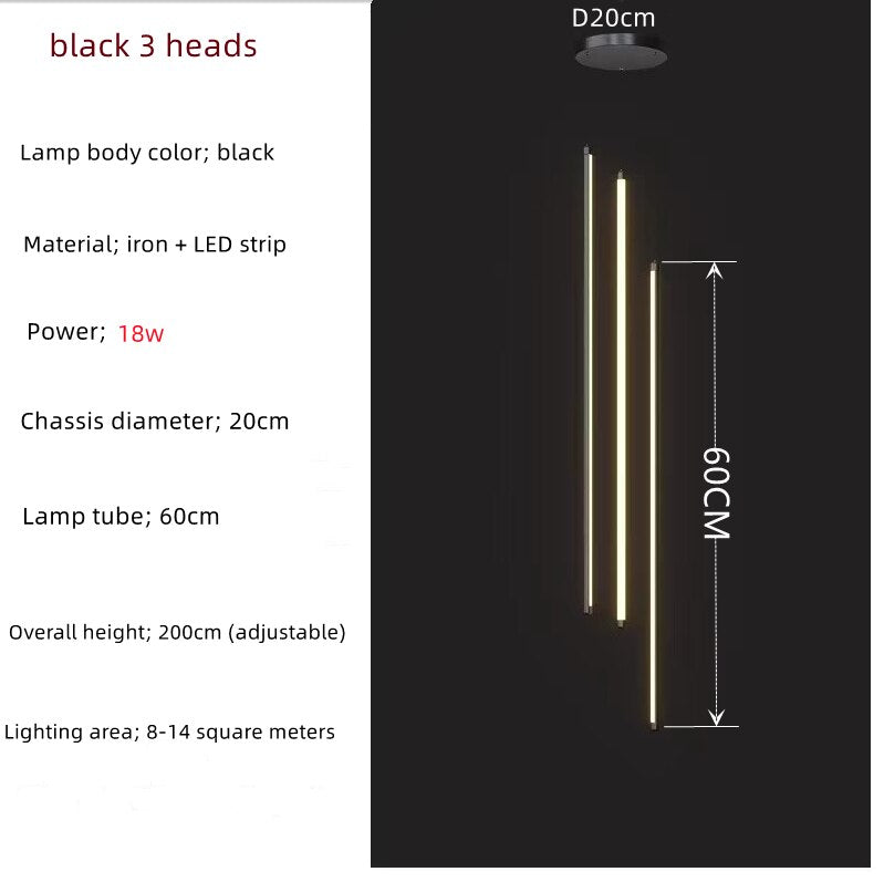 ChandeliersDecor.com-Chandeliers-LED Bars Staircase Chandelier: Illuminate Your Space