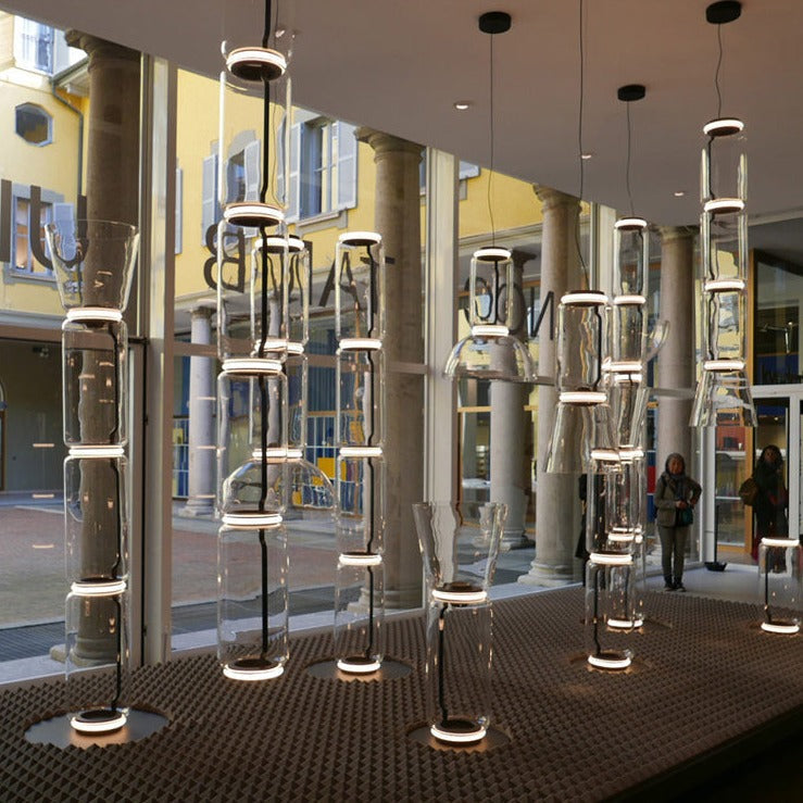 ChandeliersDecor.com-Chandeliers-LED Glass Chandelier Lighting for Living Room Stair Hall