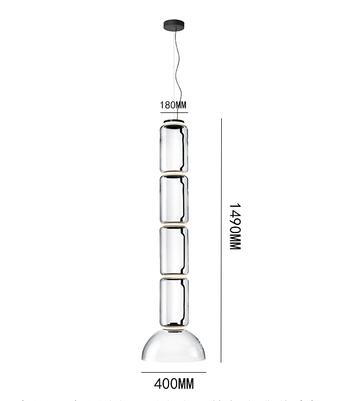 ChandeliersDecor.com-Chandeliers-LED Glass Chandelier Lighting for Living Room Stair Hall