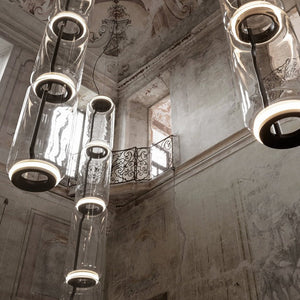 ChandeliersDecor.com-Chandeliers-LED Glass Chandelier Lighting for Living Room Stair Hall