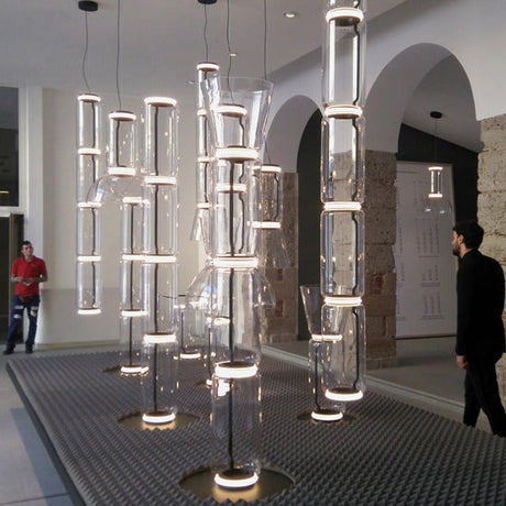 ChandeliersDecor.com-Chandeliers-LED Glass Chandelier Lighting for Living Room Stair Hall