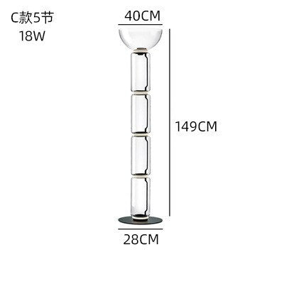 ChandeliersDecor.com-Floor Lamp-LED Glass Floor Lamp Lighting for Living Room