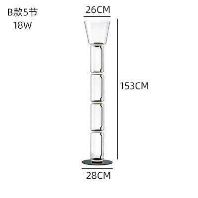 ChandeliersDecor.com-Floor Lamp-LED Glass Floor Lamp Lighting for Living Room