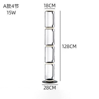 ChandeliersDecor.com-Floor Lamp-LED Glass Floor Lamp Lighting for Living Room