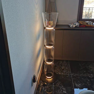 ChandeliersDecor.com-Floor Lamp-LED Glass Floor Lamp Lighting for Living Room