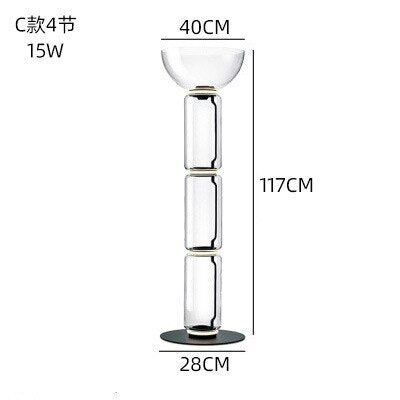 ChandeliersDecor.com-Floor Lamp-LED Glass Floor Lamp Lighting for Living Room