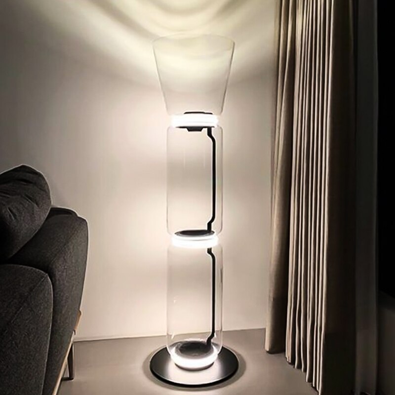 ChandeliersDecor.com-Floor Lamp-LED Glass Floor Lamp Lighting for Living Room
