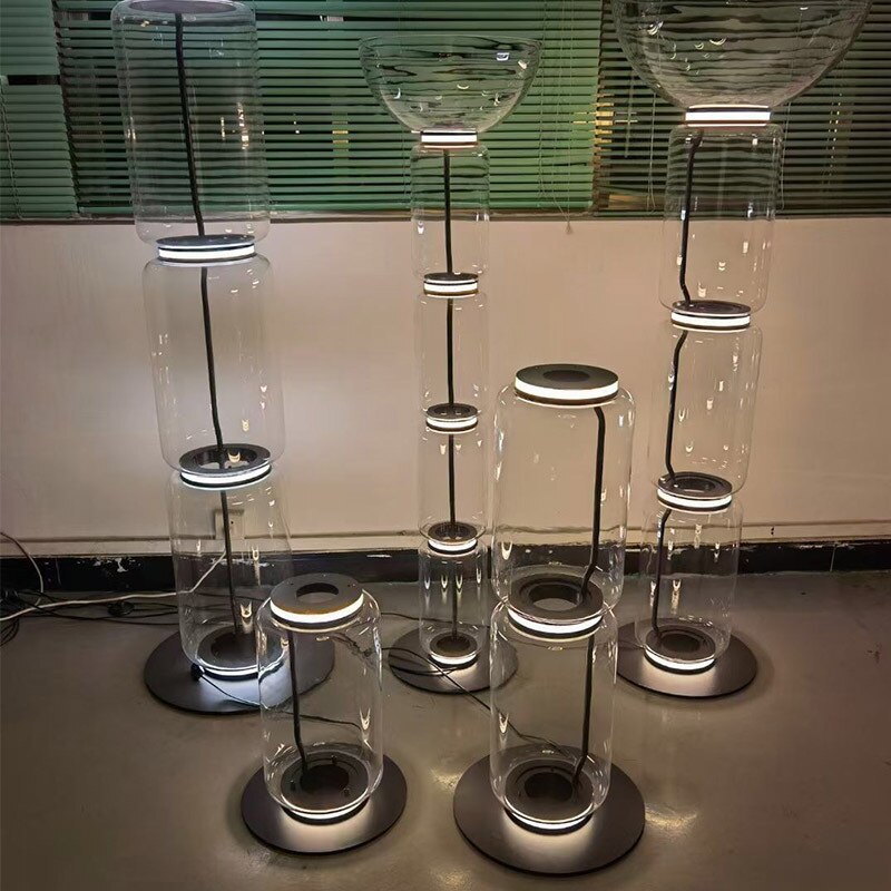 ChandeliersDecor.com-Floor Lamp-LED Glass Floor Lamp Lighting for Living Room