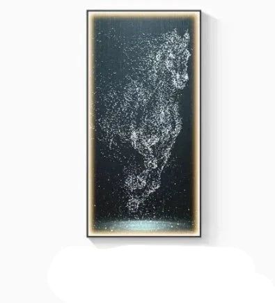 ChandeliersDecor.com-LED Wall Art-LED Horse Painting - Italian Abstract Decoration