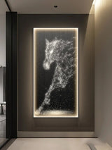 ChandeliersDecor.com-LED Wall Art-LED Horse Painting - Italian Abstract Decoration