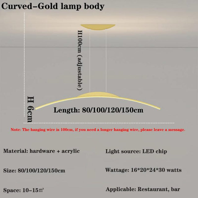 LED Long Chandelier for Dining Room, Kitchen-ChandeliersDecor.com