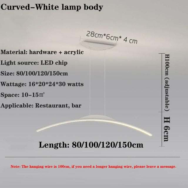 LED Long Chandelier for Dining Room, Kitchen-ChandeliersDecor.com