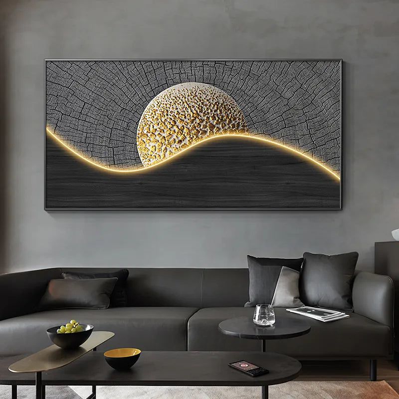 ChandeliersDecor.com-LED Wall Art-LED Moon Wall Hanging Lamp - Creative and Modern Design