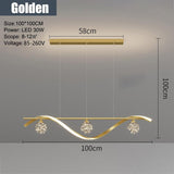 ChandeliersDecor.com-Kitchen Island-LED Stars Chandelier Light